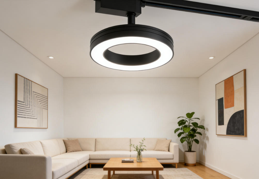 Circular Magnetic Track Ring Light