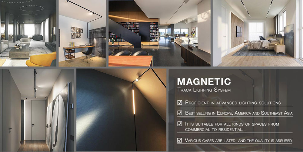 Magnetic Track Linear Light