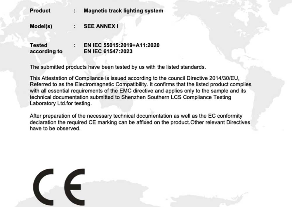 Europe Style Magnetic Track Light